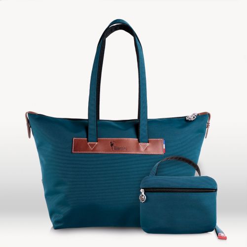 Sac cabas zippé  46 cm  Thalassa/Tabac